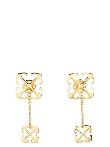 Off-White double Arrow Earrings - Off-White - Modalova