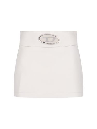 Diesel White L-dixy Mini Skirt - Diesel - Modalova