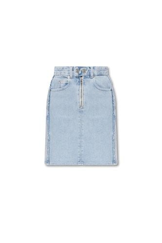 Logo-patch High-waist Denim Skirt - Isabel Marant - Modalova