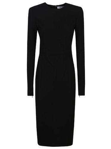 Long Sleeve T-shirt Fitted Dress - Victoria Beckham - Modalova