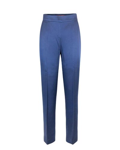 Envers Satin Cigarette Trousers - Max Mara Studio - Modalova