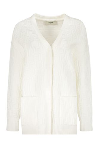 Fendi Jacquard Knit Cardigan - Fendi - Modalova