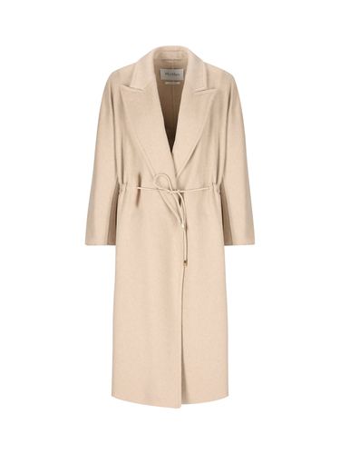 Tie-detailed Long-sleeved Coat - Max Mara - Modalova