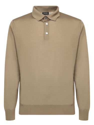 High Performance Brown Polo Shirt - Zegna - Modalova