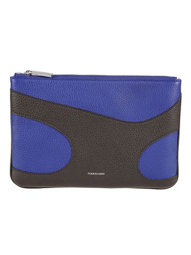 Ferragamo Top Zip Colorblock Wallet - Ferragamo - Modalova