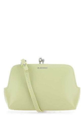 Pastel Green Leather Micro Goji Crossbody Bag - Jil Sander - Modalova