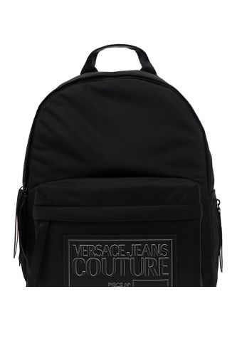 Logo Patch Zipped Backpack - Versace Jeans Couture - Modalova