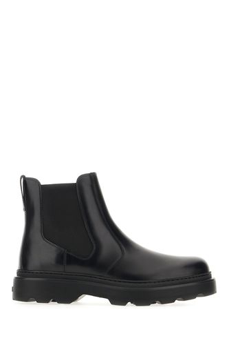 Tod's Black Leather Boots - Tod's - Modalova