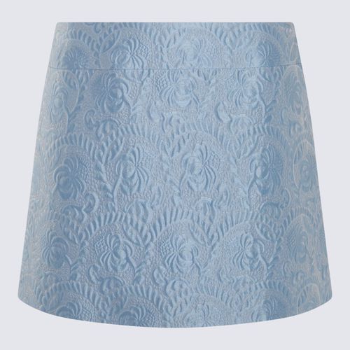 Light Blue Cotton Skirt - Dolce & Gabbana - Modalova