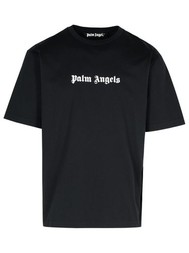 Palm Angels Black Cotton T-shirt - Palm Angels - Modalova