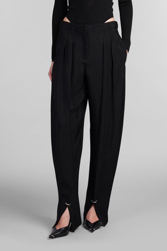 Mugler Pants In Black Viscose - Mugler - Modalova