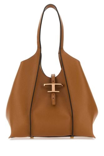 Caramel Leather Mini T Timeless Shoulder Bag - Tod's - Modalova