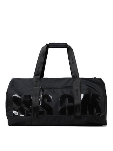 Logo-printed Zipped Holdall Bag - MSGM - Modalova