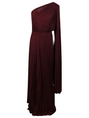 Red Carpet One Shoulder Belted Dress - Elisabetta Franchi - Modalova