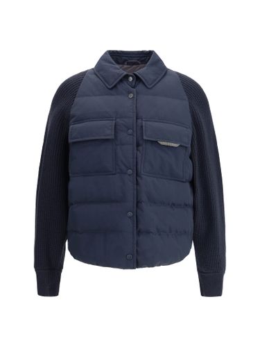 Jacket With Iconic Jewelry Details - Brunello Cucinelli - Modalova