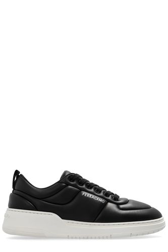 Logo Printed Lace-up Sneakers - Ferragamo - Modalova