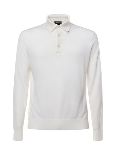 Zegna Lightweight Wool Polo Shirt - Zegna - Modalova