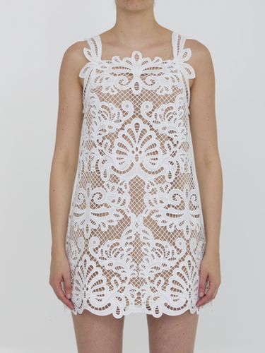 Guipure Lace Mini Dress - self-portrait - Modalova