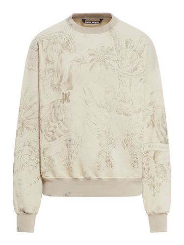 Graphic Printed Crewneck Sweatshirt - Palm Angels - Modalova