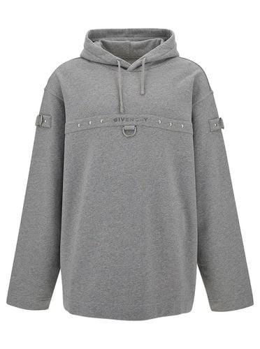 Hoodie With Logo And Studs In Cotton Man - Givenchy - Modalova