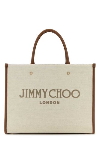 Sand Canvas Avenue M Shopping Bag - Jimmy Choo - Modalova