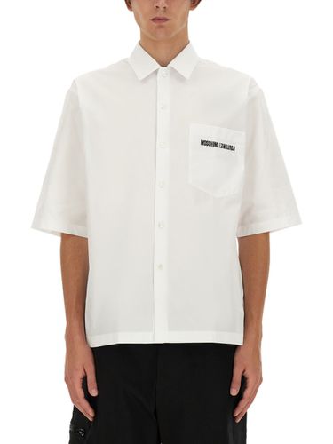 Moschino Upsidedown Logo Shirt - Moschino - Modalova