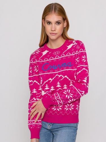 Woman Sweater With Norwegian Pattern And Courma Embroidery - MC2 Saint Barth - Modalova