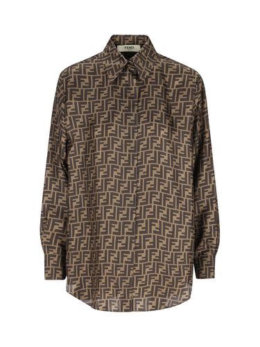 Fendi Ff Motif Twill Shirt - Fendi - Modalova