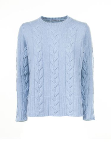 Light Blue Crewneck Sweater Braid - Kangra - Modalova