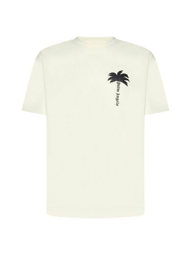 T-shirt With The Palm Logo - Palm Angels - Modalova
