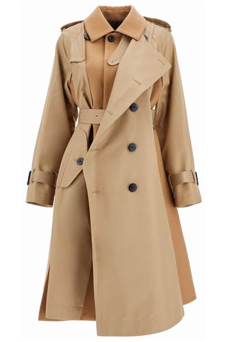 Sacai melton Trench Coat - Sacai - Modalova