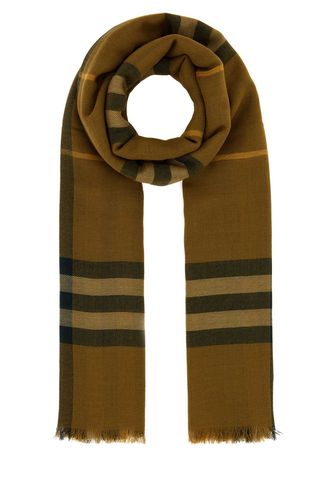 Burberry Embroidered Wool Scarf - Burberry - Modalova