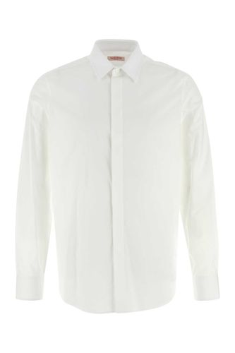 Valentino Curved Hem Long-sleeved Shirt - Valentino Garavani - Modalova