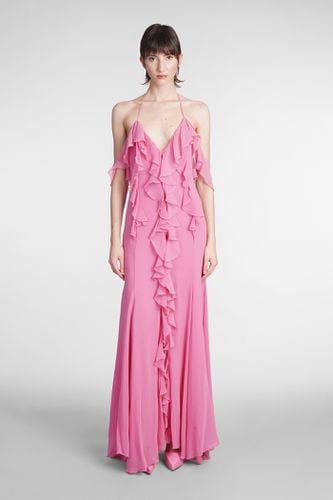 Blumarine Flounced Silk Dress - Blumarine - Modalova