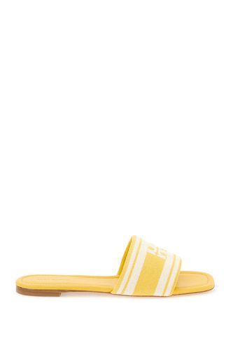 Slides With Embroidered Band - Tory Burch - Modalova