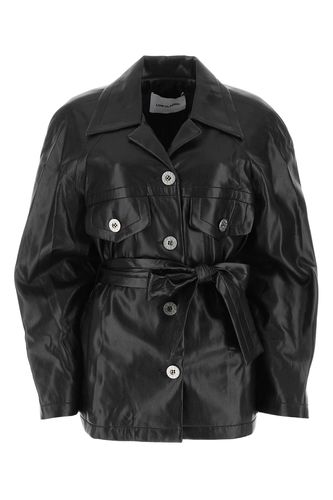 Black Synthetic Leather Shirt - Low Classic - Modalova
