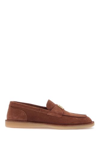 Suede Leather Moccas - Dolce & Gabbana - Modalova