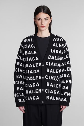 Balenciaga Cardigan In Black Wool - Balenciaga - Modalova
