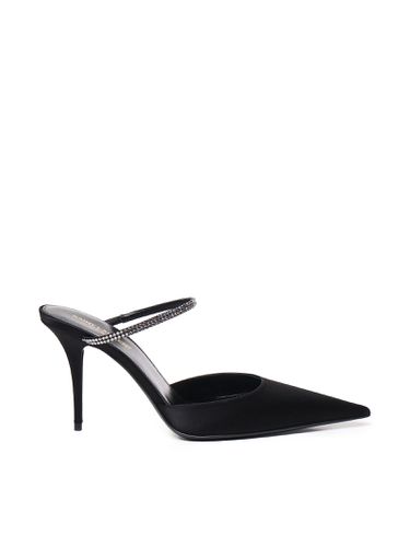 Slingback Barbara In Satin - Saint Laurent - Modalova