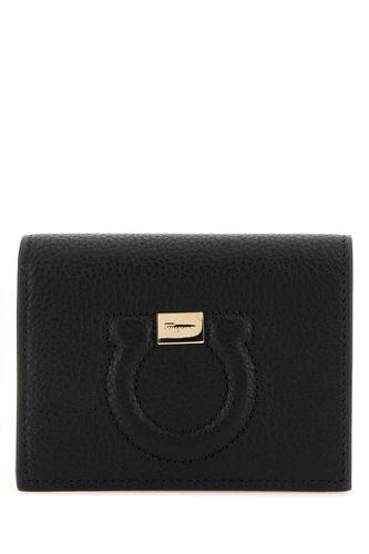 Ferragamo Black Leather Wallet - Ferragamo - Modalova