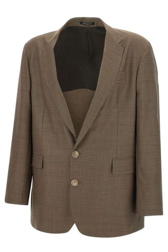 Single Breasted Check Patterned Blazer - Emporio Armani - Modalova