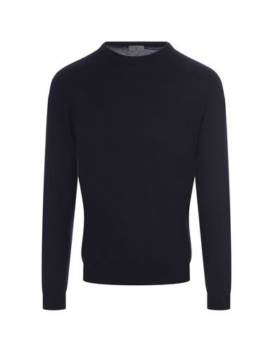 Fedeli Night Blue Cashmere Sweater - Fedeli - Modalova