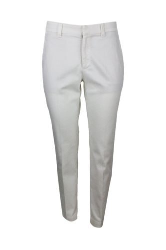 Stretch Cotton Cigarette Trousers - Brunello Cucinelli - Modalova