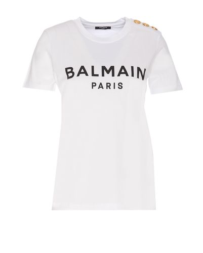 Balmain Logo T-shirt - Balmain - Modalova