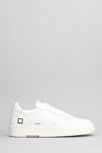 D. A.T. E. Court Sneakers In White Leather - D.A.T.E. - Modalova