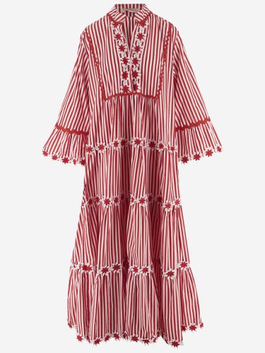 Striped Cotton Maxi Dress - Flora Sardalos - Modalova