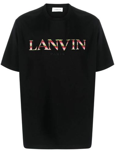 Lanvin Black Cotton T-shirt - Lanvin - Modalova