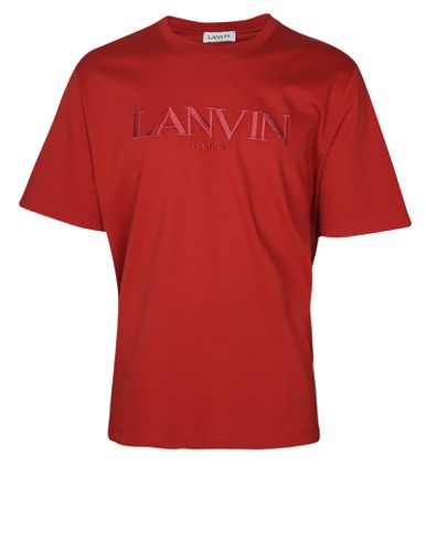 Cotton T-shirt With Embroidery - Lanvin - Modalova