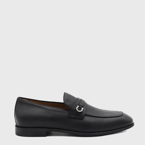 Ferragamo Black Leather Loafers - Ferragamo - Modalova