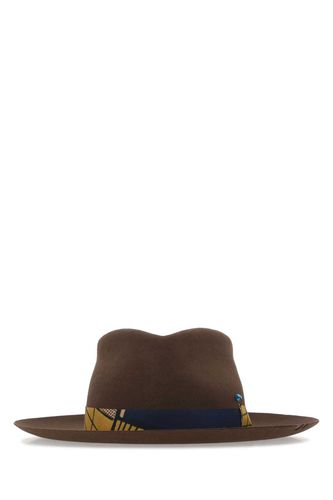 Brown Felt Bouganville Hat - Super Duper Hats - Modalova